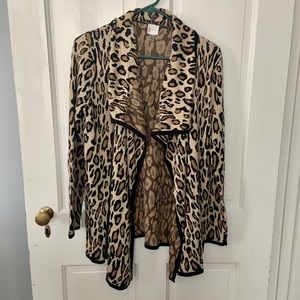 Leopard print cardigan